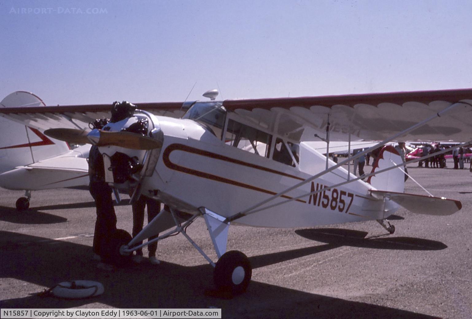 N15857, 1936 Rearwin 7000 C/N 458, N15857. June 1963.