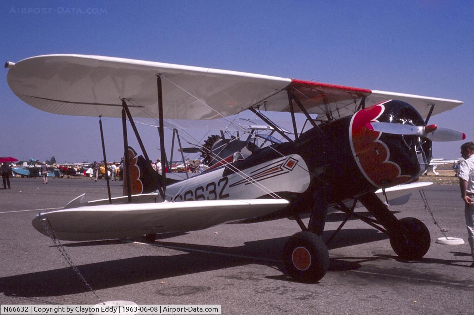N66632, 1940 Waco UPF-7 C/N 5585, California June 1963.