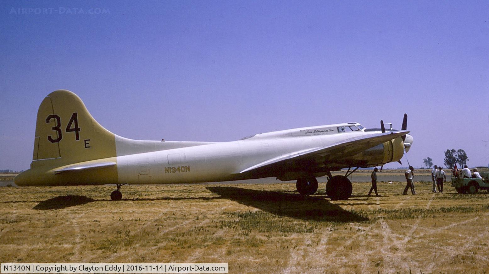 N1340N, 1942 Boeing B-17F Flying Fortress (299P) C/N 42-6107, California 1965