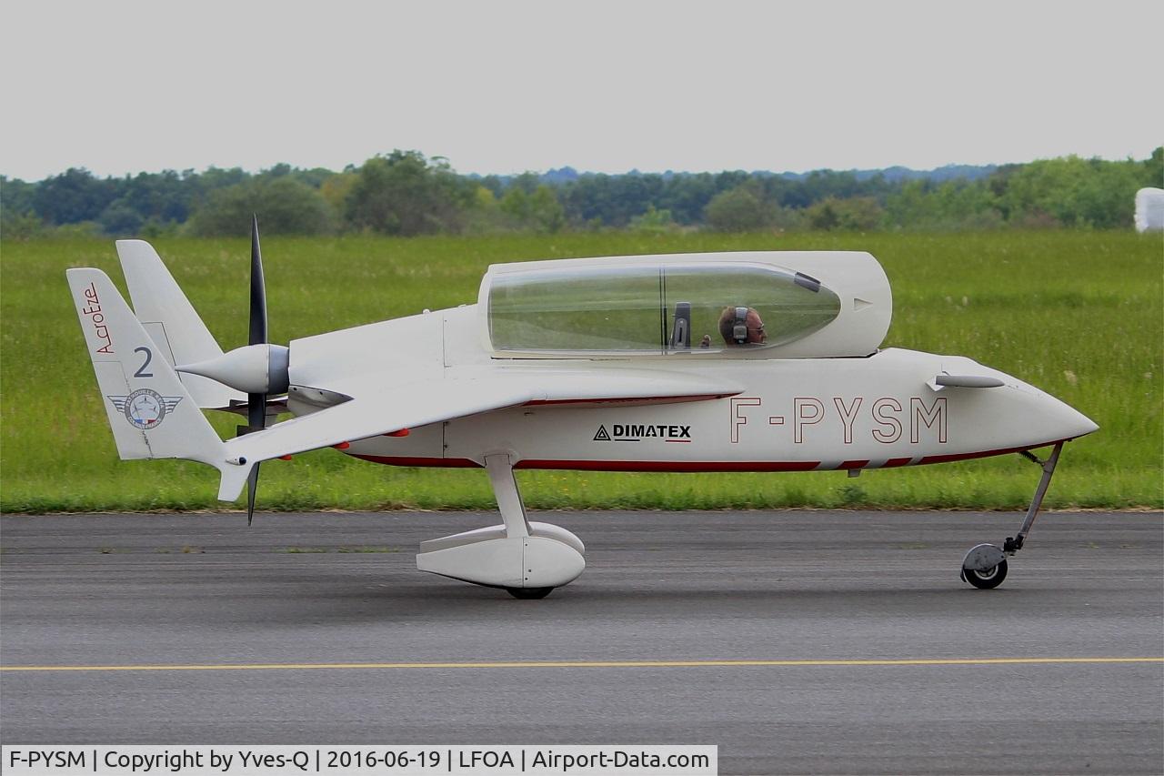 F-PYSM, Rutan VariEze C/N 2048, Rutan VariEze, Taxiing to holding point rwy 24, Avord Air Base 702 (LFOA) Open day 2016