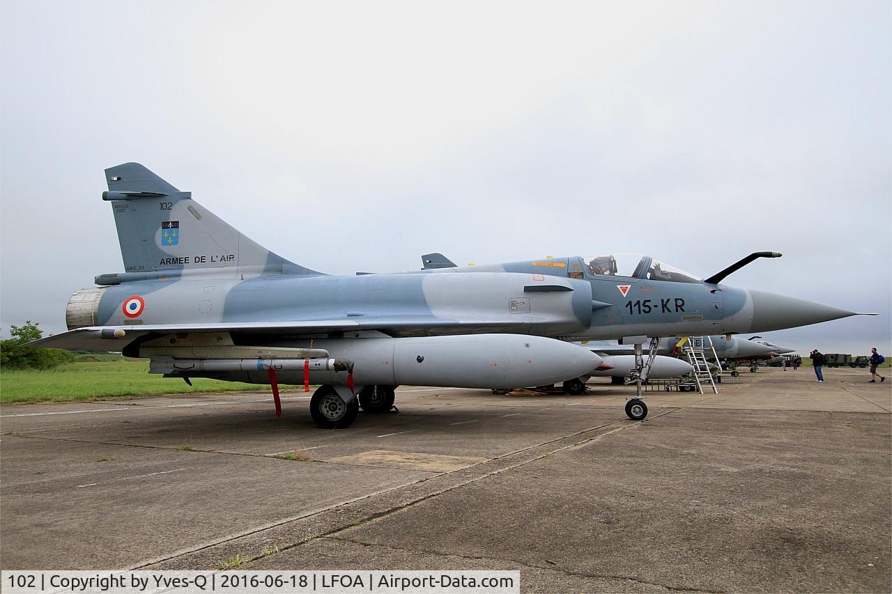 102, Dassault Mirage 2000C C/N 365, Dassault Mirage 2000C, Static display, Avord Air Base 702 (LFOA) Open day 2016