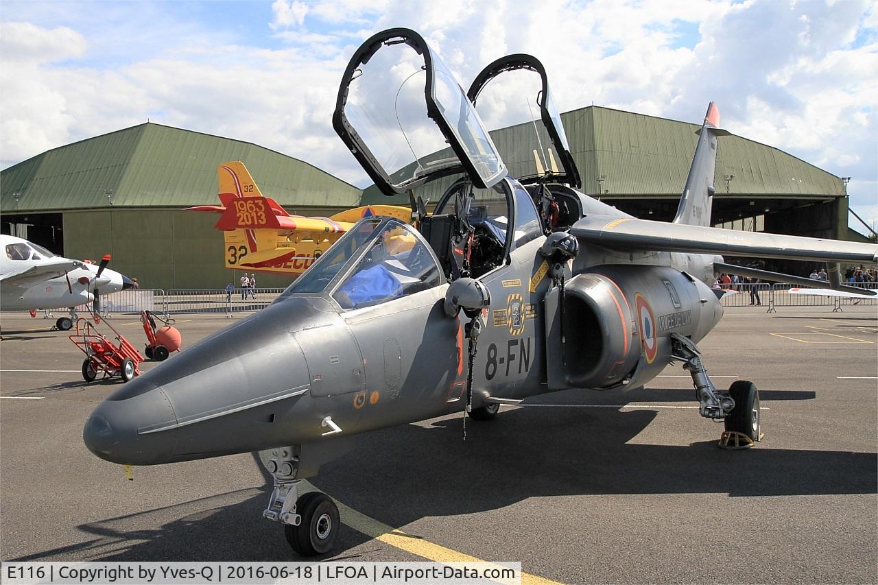 E116, Dassault-Dornier Alpha Jet E C/N E116, Dassault-Dornier Alpha Jet E, Static display, Avord Air Base 702 (LFOA) Open day 2016