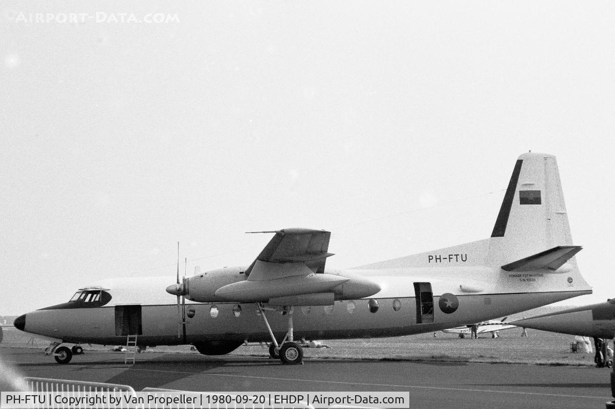 PH-FTU, 1980 Fokker F27-200MAR Friendship C/N 10595, F27 Maritime prior to delivery to the Angolan Air Force at De Peel air base, the Netherlands, 1980