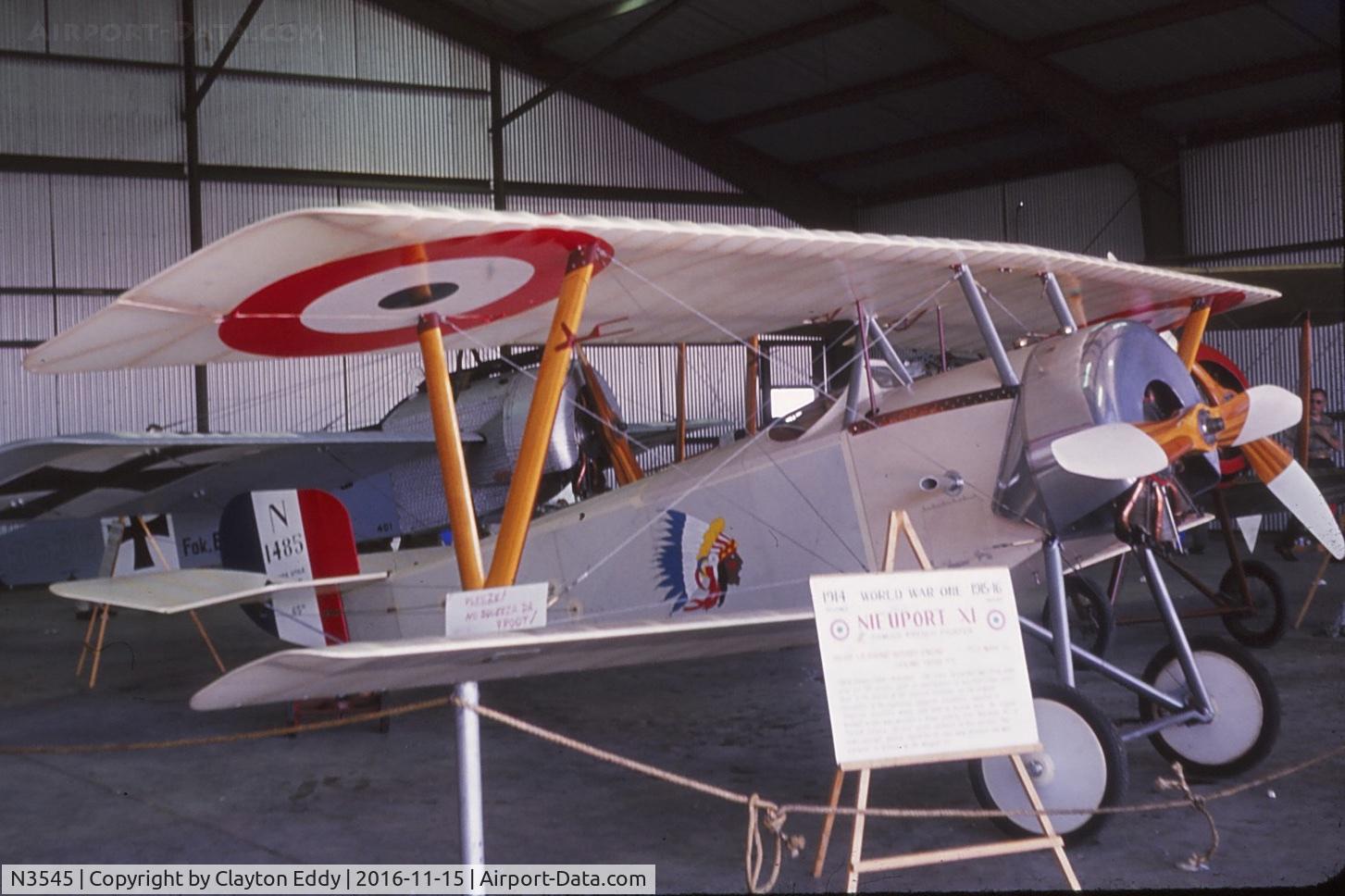 N3545, Neuport 1917  24 Replica C/N 113, California 1963