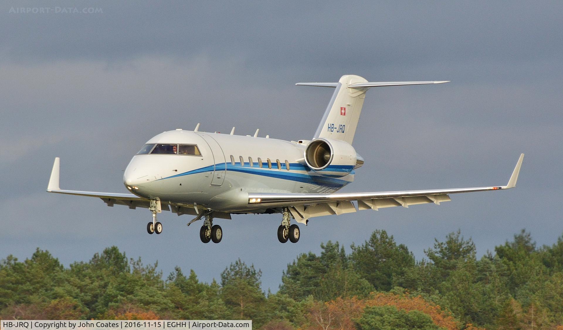 HB-JRQ, 2006 Bombardier Challenger 604 (CL-600-2B16) C/N 5651, Finals to 26