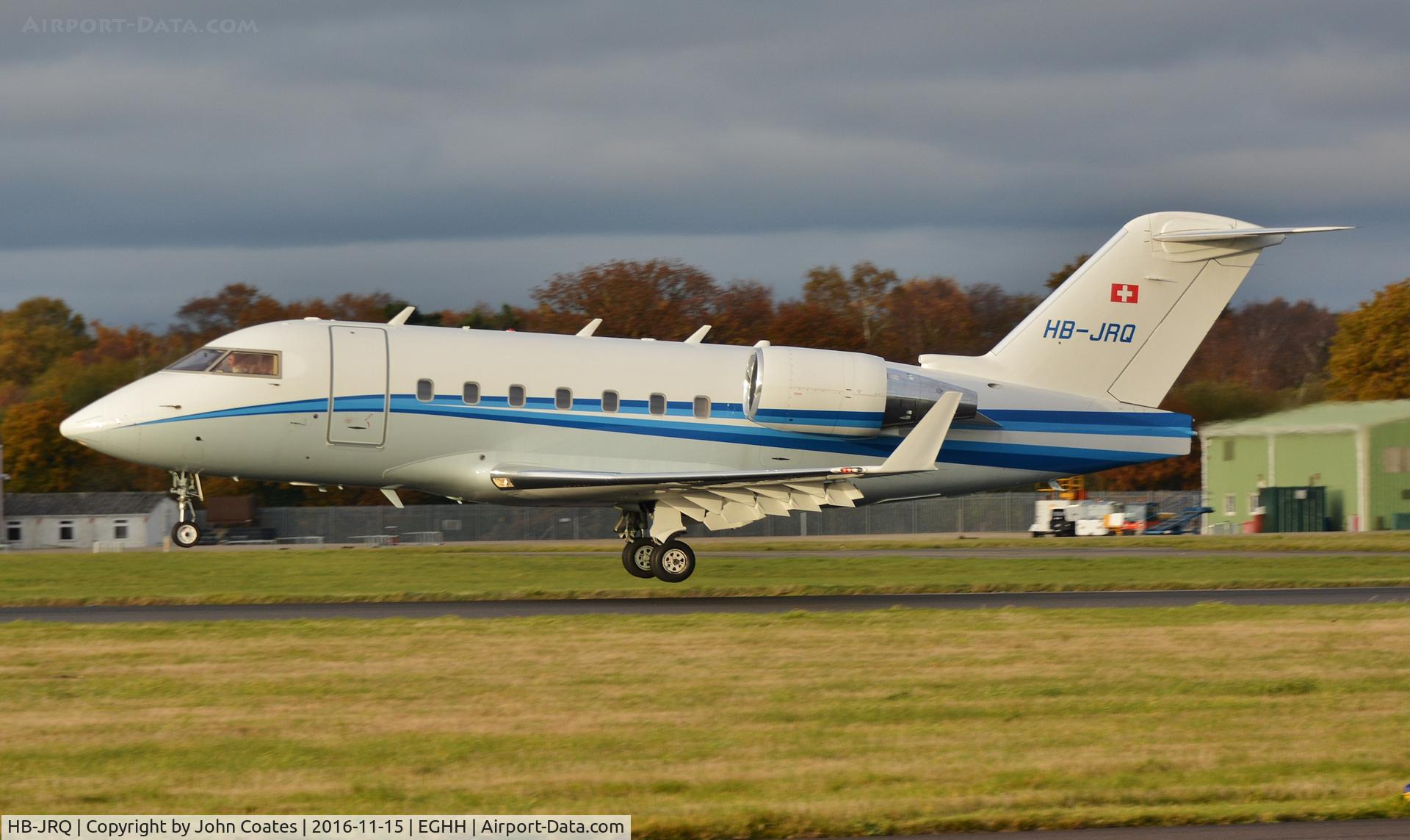 HB-JRQ, 2006 Bombardier Challenger 604 (CL-600-2B16) C/N 5651, Touchdown 26