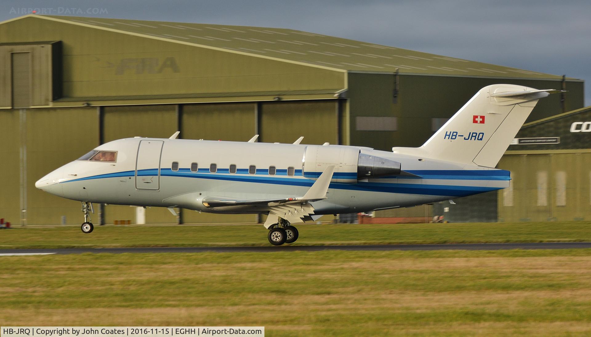 HB-JRQ, 2006 Bombardier Challenger 604 (CL-600-2B16) C/N 5651, Visitor to Signature