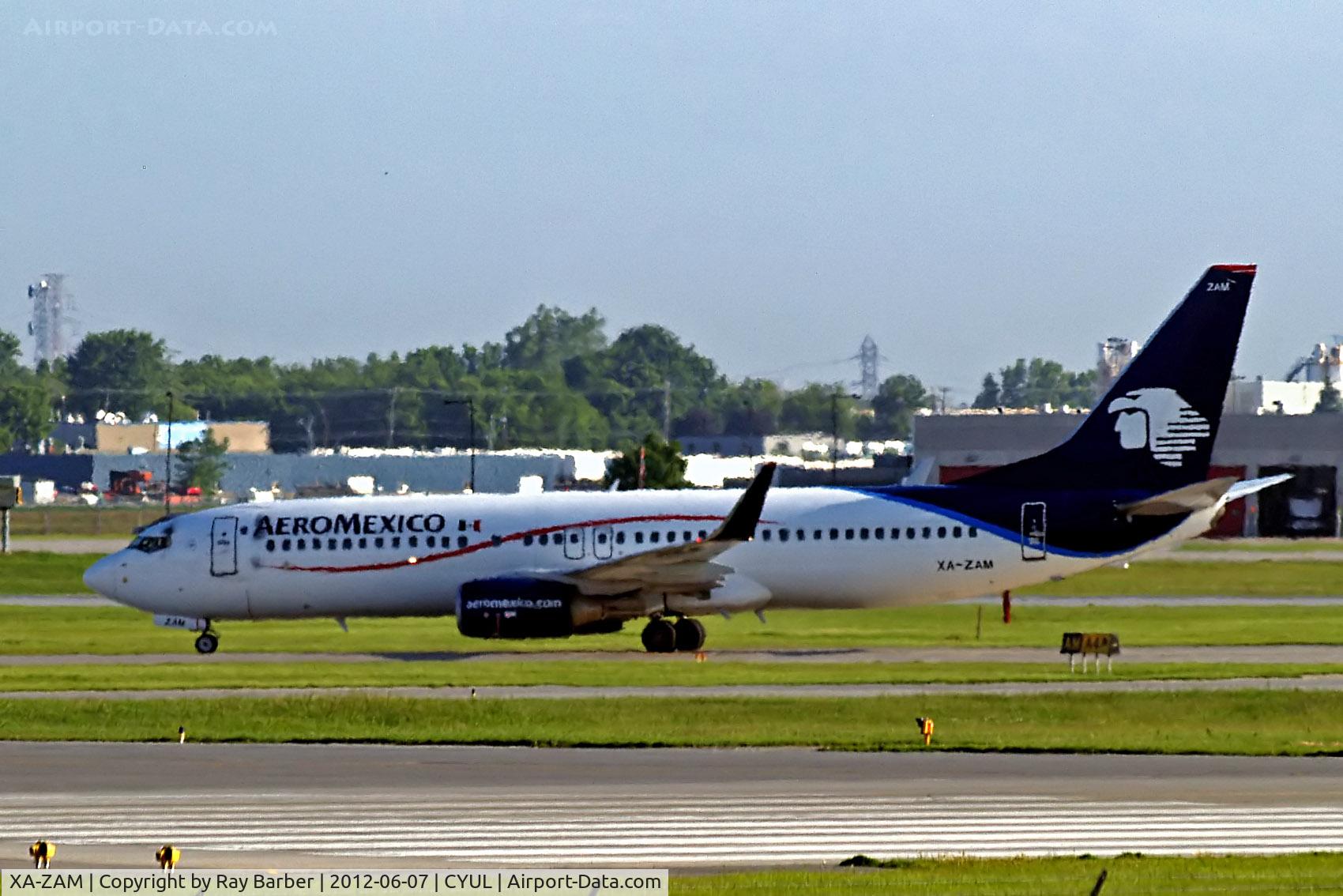 XA-ZAM, 2007 Boeing 737-852 C/N 35120, Boeing 737-852 [35120] (Aeromexico) Montreal-Dorval Int'l~C 07/06/2012. Suffering from a bit of heat haze.