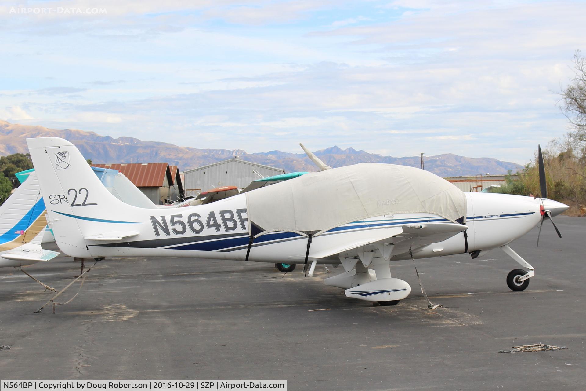 N564BP, 2001 Cirrus SR22 C/N 0135, 2001 Cirrus SR22, Continental IO-550 310 Hp