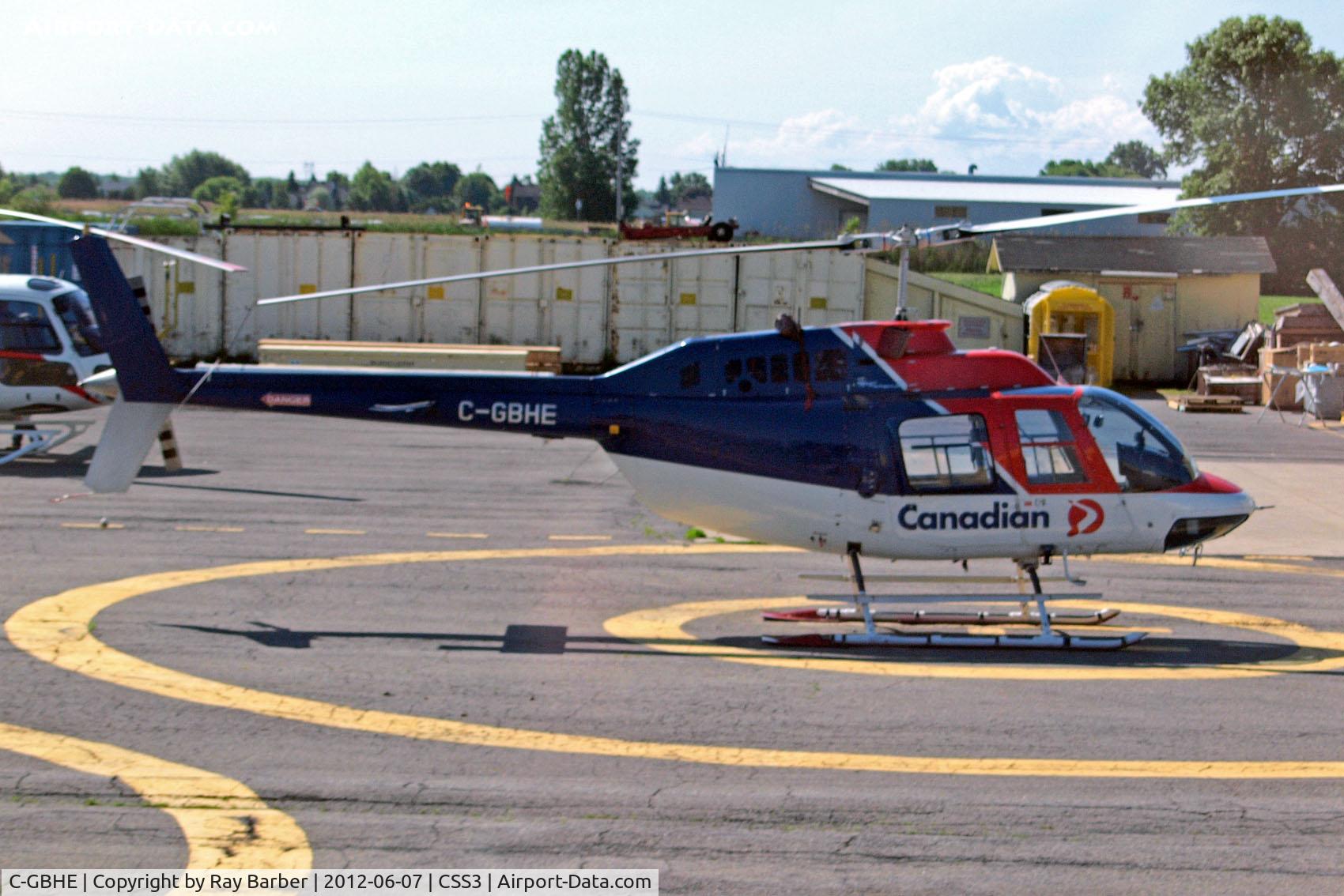 C-GBHE, 1974 Bell 206B JetRanger II C/N 1335, Bell Helicopters 206B Jet Ranger II [1335] (Canadian Helicopters) Les Cedres~C 07/06/2012. Now preserved at the Winnipeg Zoo and is unmarked in kids play area,