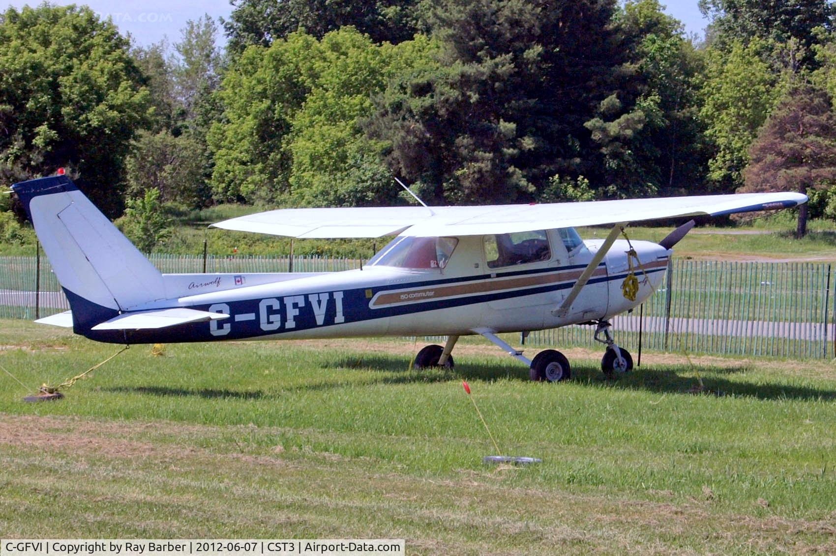 C-GFVI, 1976 Cessna 150M C/N 15078433, Cessna 150M [150-78433] Saint-Lazare~C 07/06/2012. Revised scheme Airwolf logo now forward of the cockpit area.