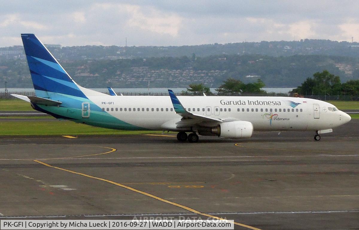 PK-GFI, 2010 Boeing 737-86N C/N 36805, At Denpasar