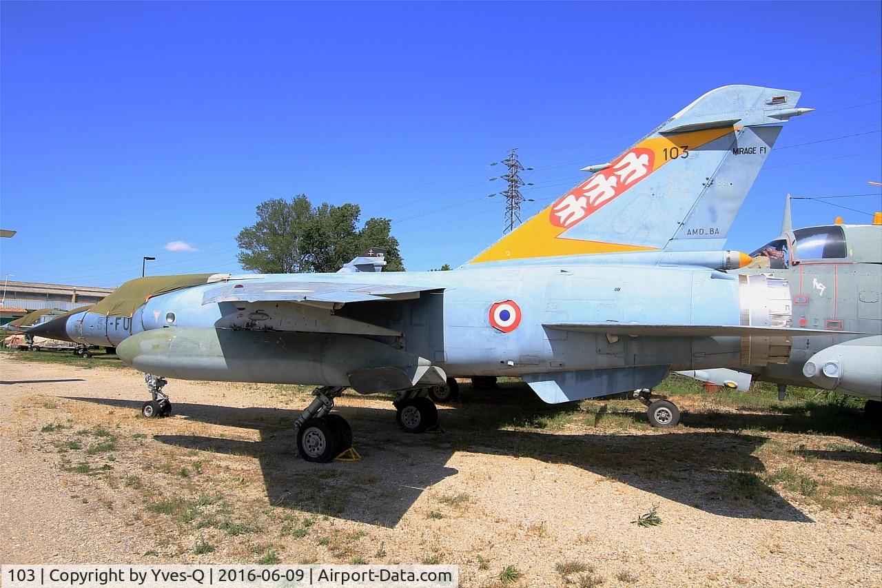 103, Dassault Mirage F.1C C/N 103, Dassault Mirage F.1C, preserved at 