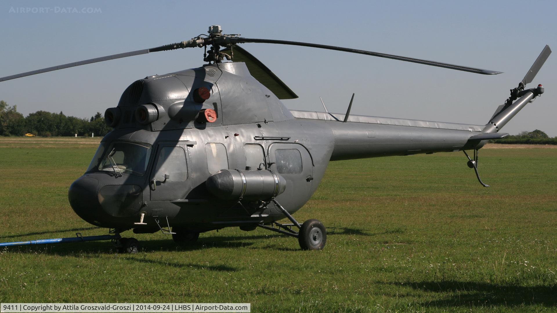 9411, WSK Swidnik Mi-2 C/N 519411095, Budaörs Airport, Hungary. 2014 was painted gray for filming.