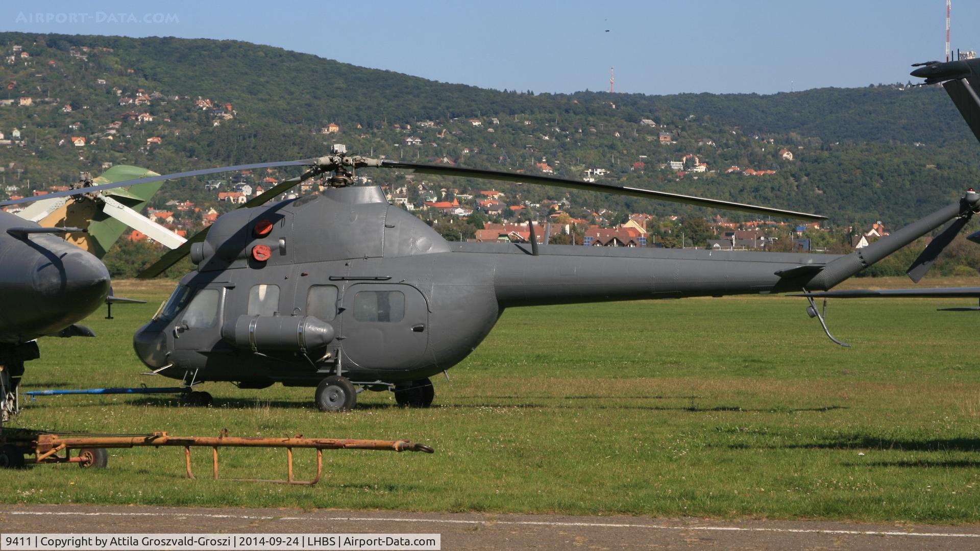 9411, WSK Swidnik Mi-2 C/N 519411095, Budaörs Airport, Hungary. 2014 was painted gray for filming.