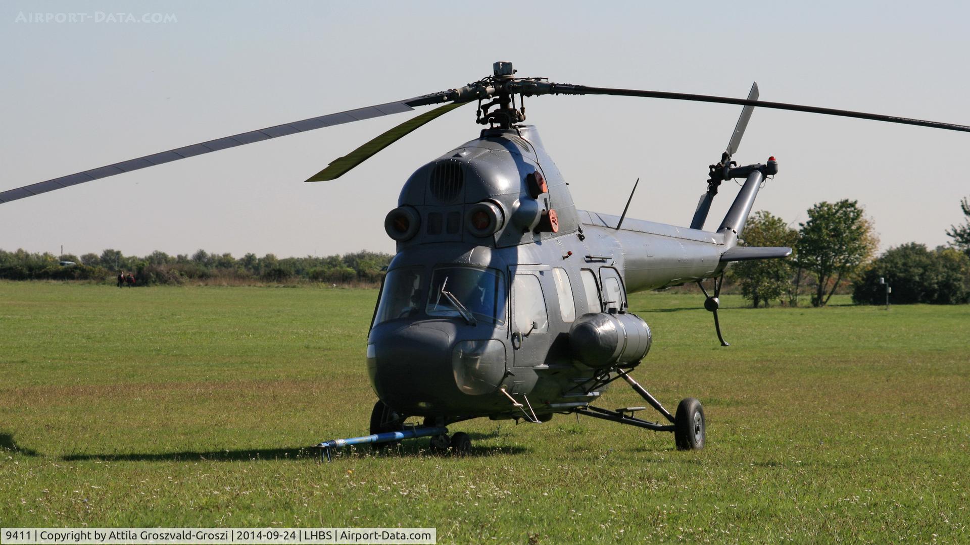 9411, WSK Swidnik Mi-2 C/N 519411095, Budaörs Airport, Hungary. 2014 was painted gray for filming.
