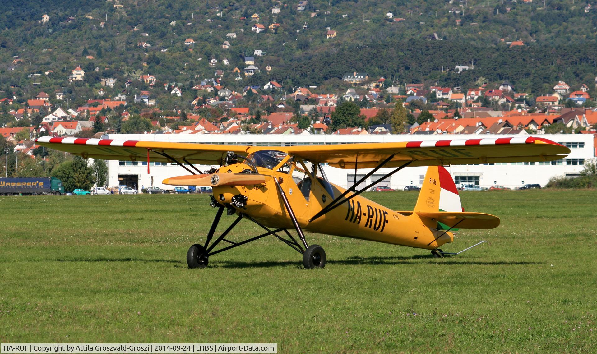 HA-RUF, 1954 Rubik R-18c/1 Kánya C/N E-778, Budaörs Airport, Hungary.