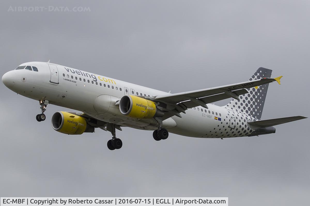 EC-MBF, 2008 Airbus A320-214 C/N 3492, Heathrow 2016