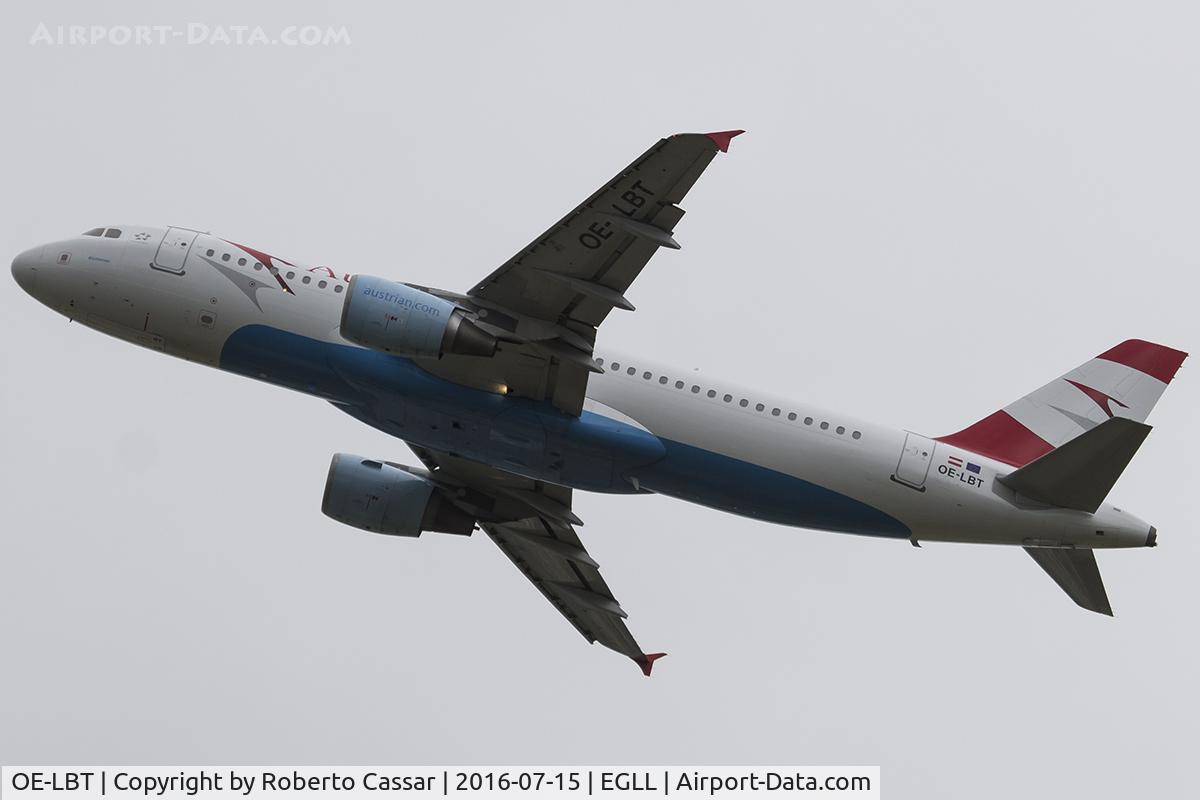 OE-LBT, 2000 Airbus A320-214 C/N 1387, Heathrow 2016