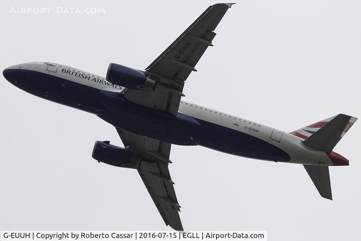 G-EUUH, 2002 Airbus A320-232 C/N 1665, Heathrow 2016
