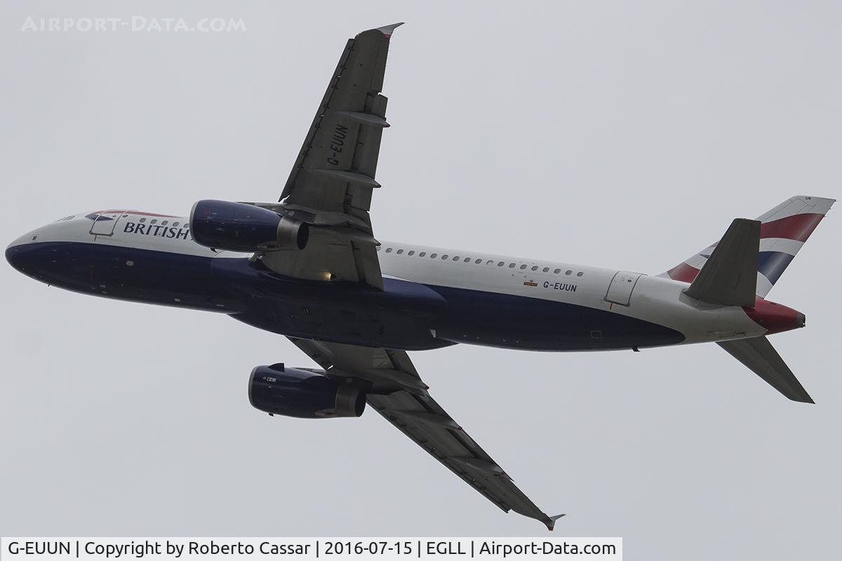 G-EUUN, 2003 Airbus A320-232 C/N 1910, Heathrow 2016