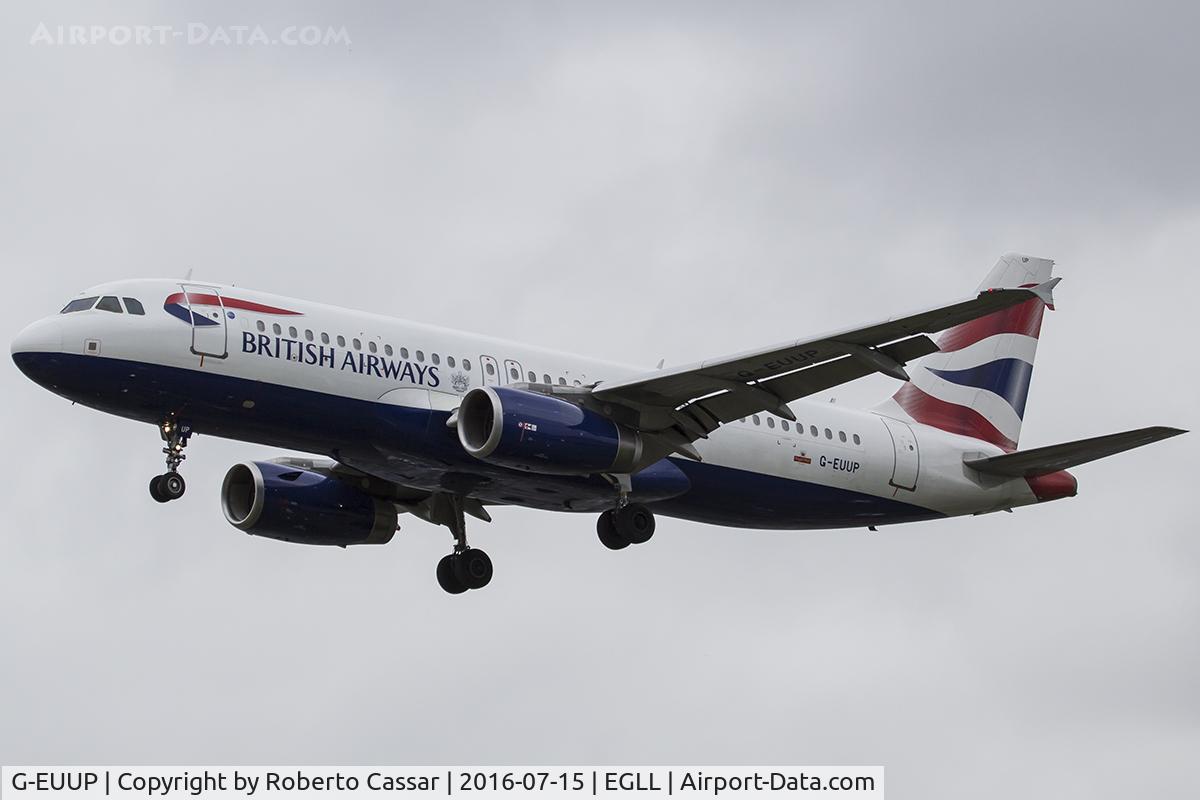 G-EUUP, 2003 Airbus A320-232 C/N 2038, Heathrow 2016