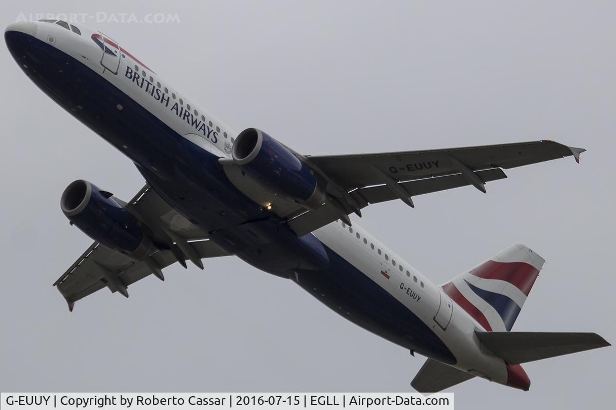 G-EUUY, 2008 Airbus A320-232 C/N 3607, Heathrow 2016