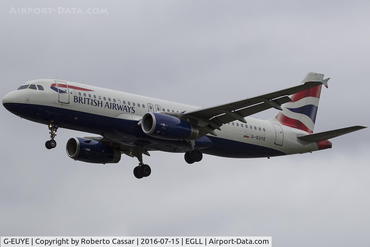 G-EUYE, 2009 Airbus A320-232 C/N 3912, Heathrow 2016