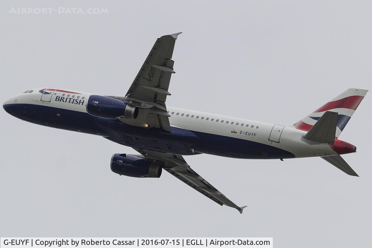 G-EUYF, 2010 Airbus A320-232 C/N 4185, Heathrow 2016