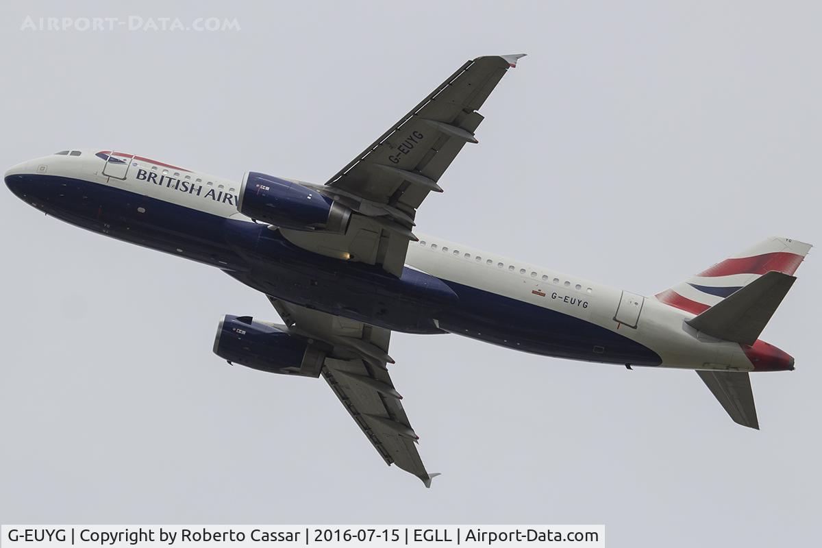G-EUYG, 2010 Airbus A320-232 C/N 4238, HEATHROW 2016