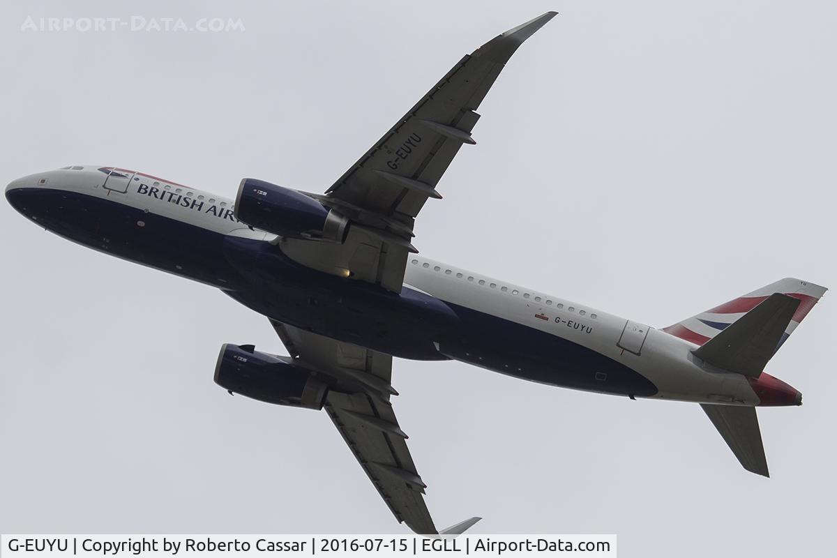 G-EUYU, 2014 Airbus A320-232 C/N 6028, Heathrow 2016