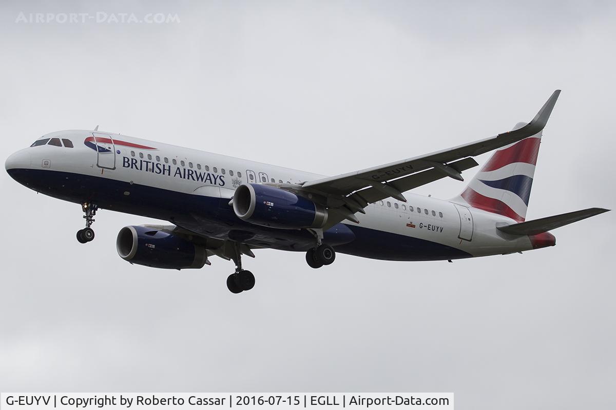 G-EUYV, 2014 Airbus A320-232 C/N 6091, Heathrow 2016