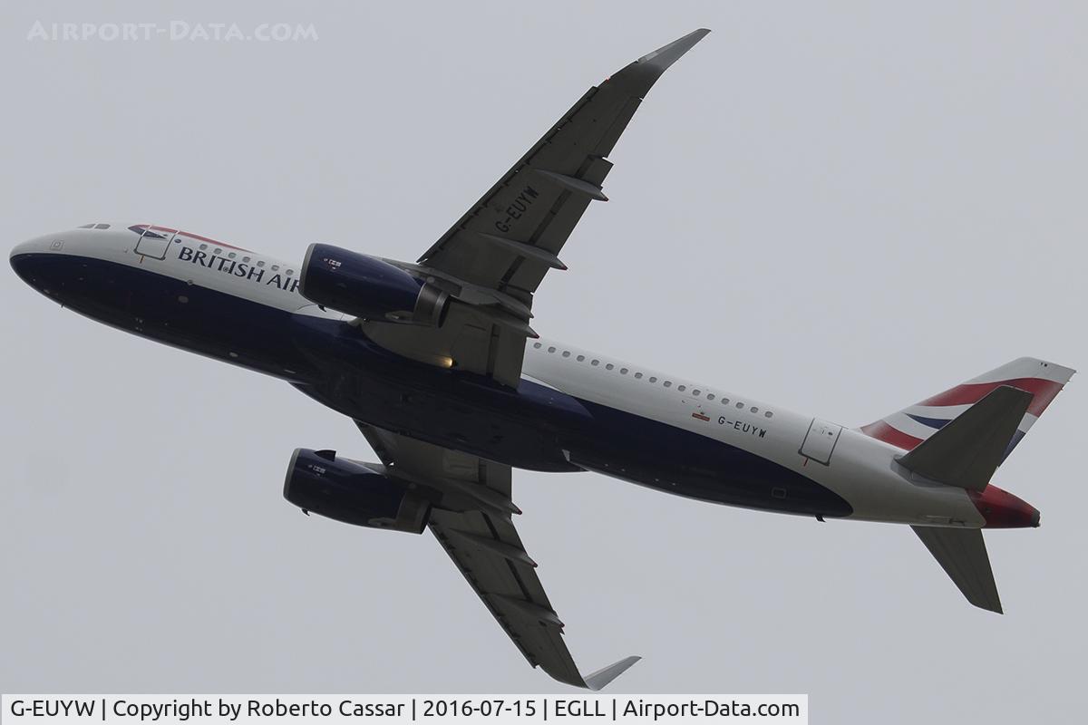 G-EUYW, 2014 Airbus A320-232 C/N 6129, Heathrow 2016