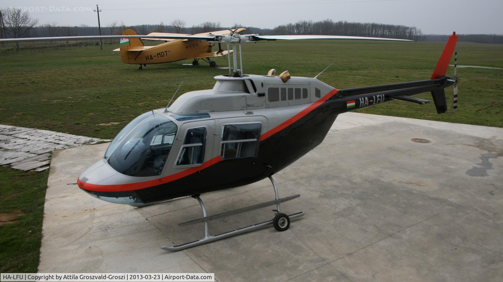 HA-LFU, 1978 Bell 206B JetRanger III C/N 2512, Kadarkút Airfield, Hungary