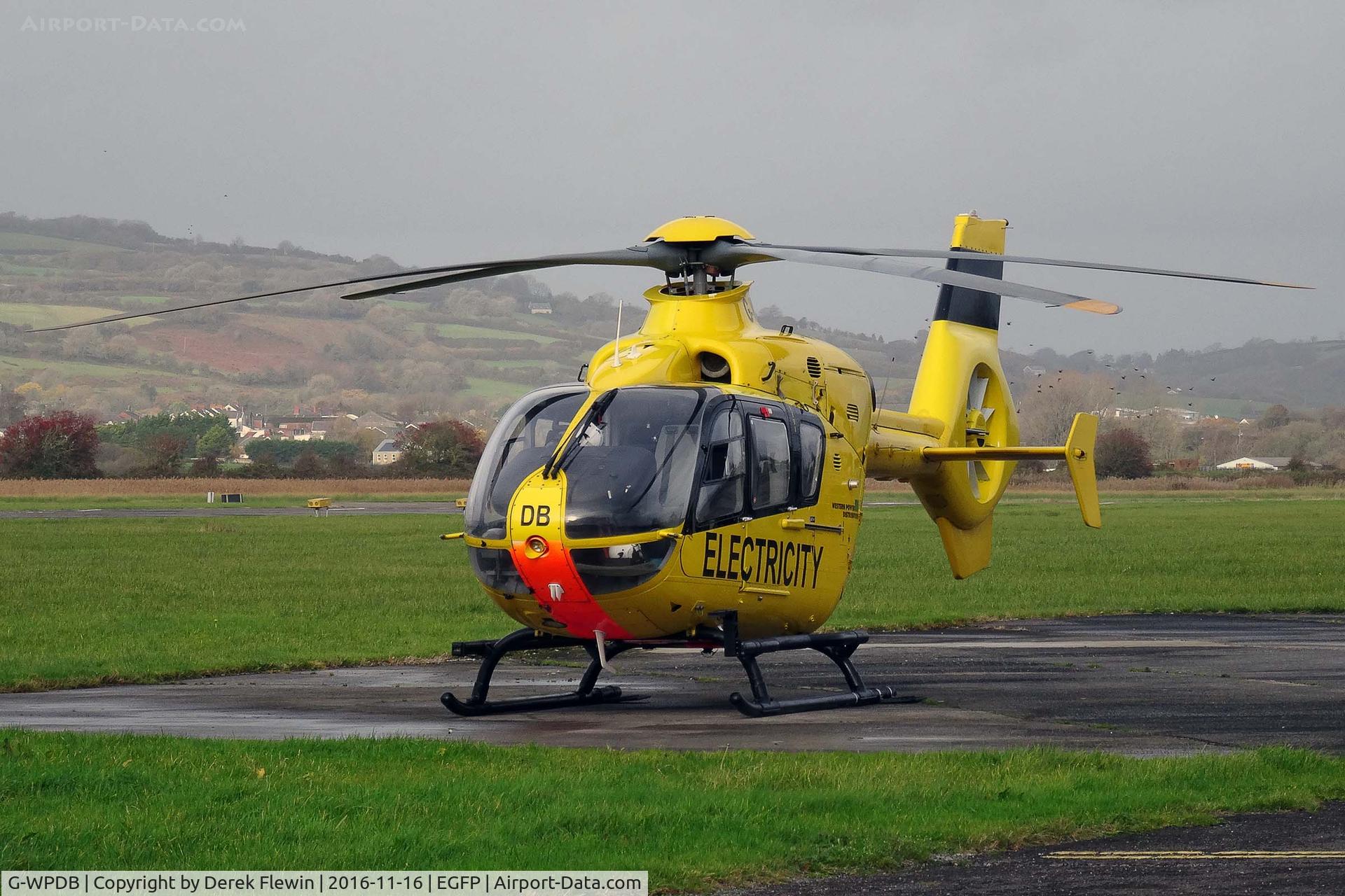 G-WPDB, 1999 Eurocopter EC-135P-1 C/N 0112, EC-135P-1,WP D Helicopter Unit Bristol Lulsgate Somerset based, previously D-HAIT, seen parked up prior to departing to Swansea.