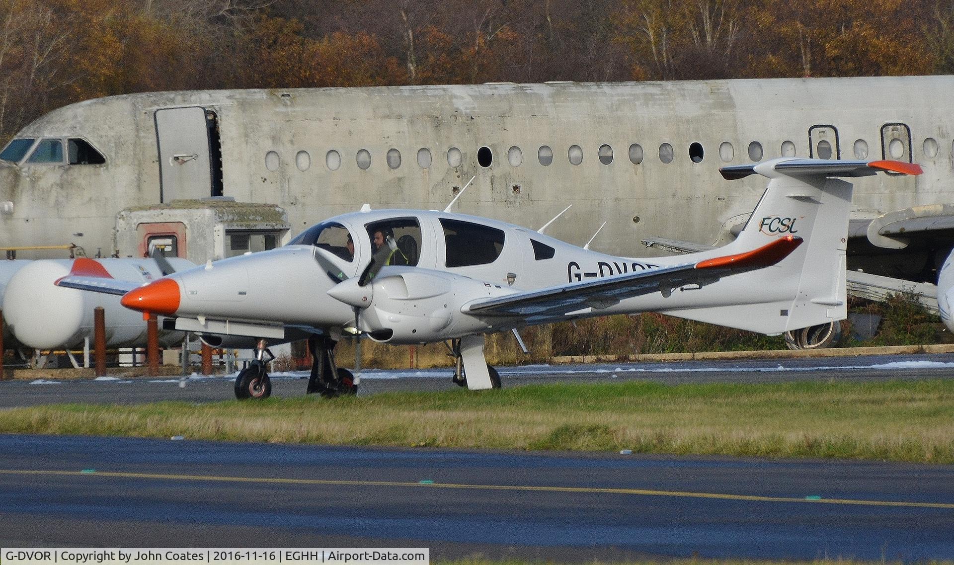 G-DVOR, 2016 Diamond DA-62 C/N 62.040, Taxiing from Fast Aviation