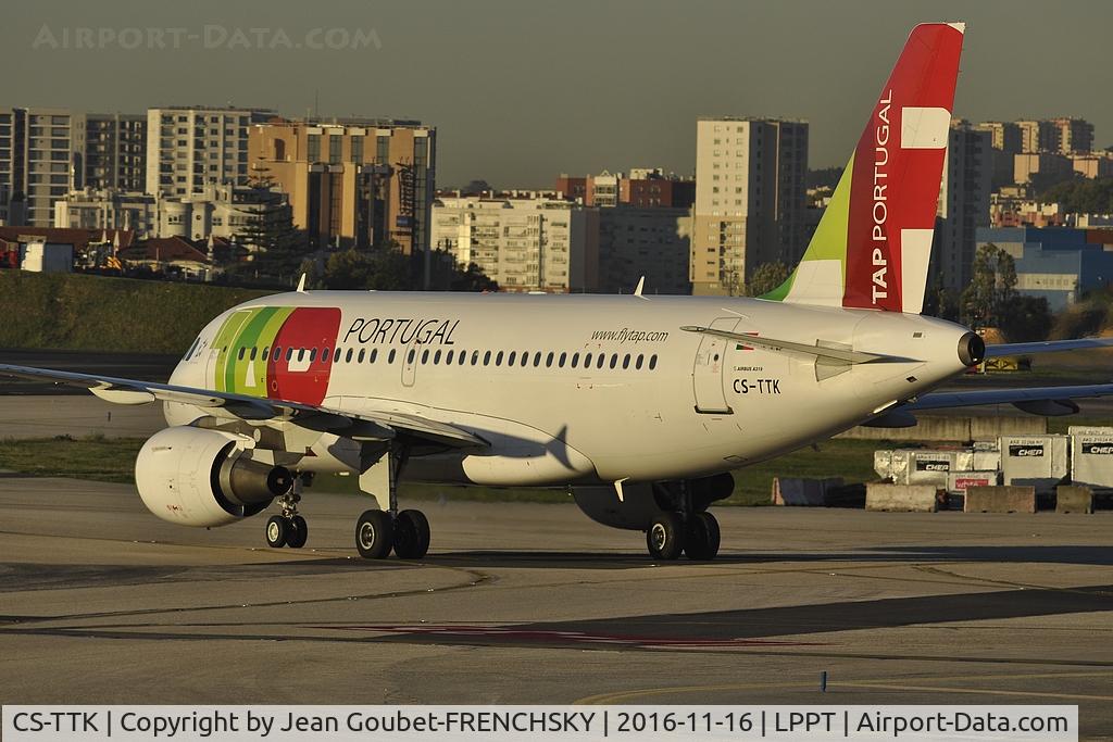 CS-TTK, 1999 Airbus A319-111 C/N 1034, TAP933 from Zurich