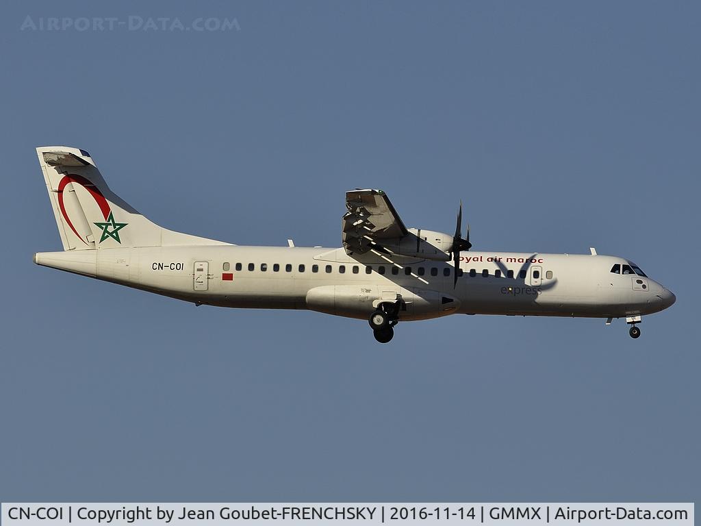 CN-COI, 2014 ATR 72-600 (72-212A) C/N 1143, RAM Express 414 landing from Casablanca (CMN)
