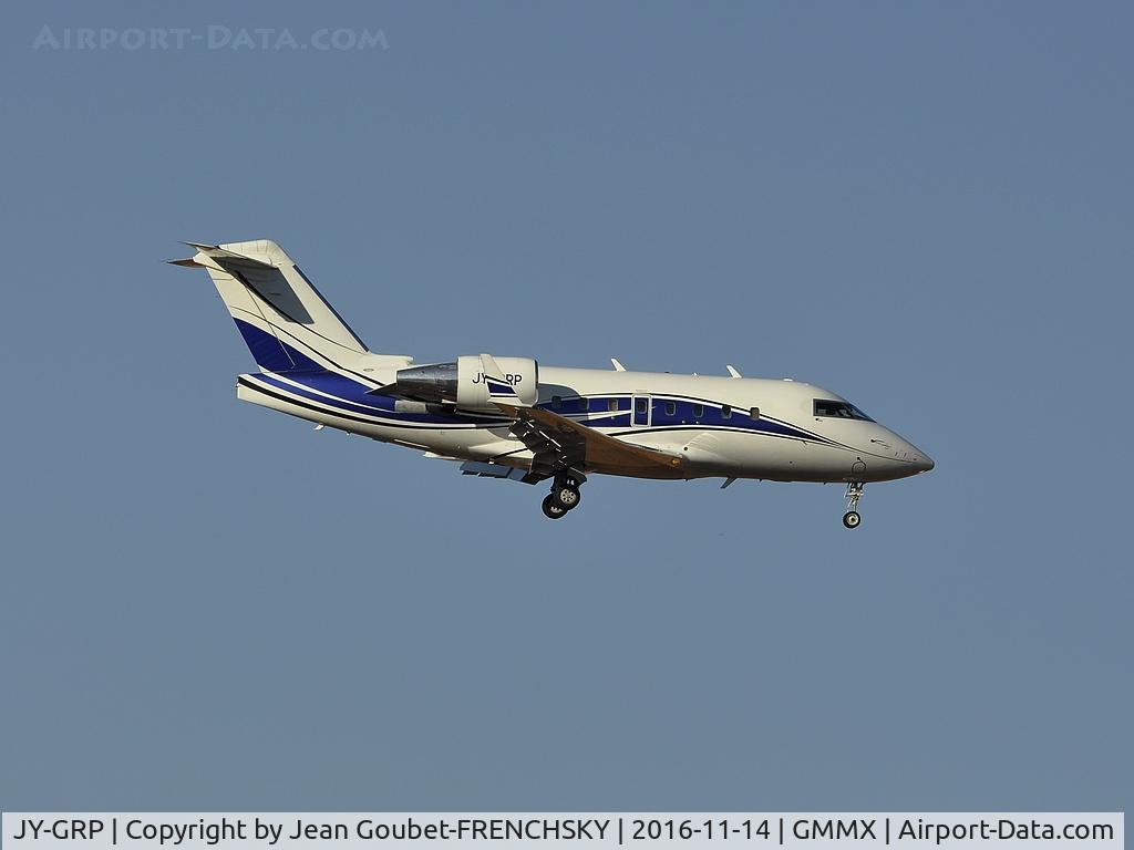 JY-GRP, 2001 Bombardier Challenger 604 (CL-600-2B16) C/N 5481, ARAB WINGS landing
