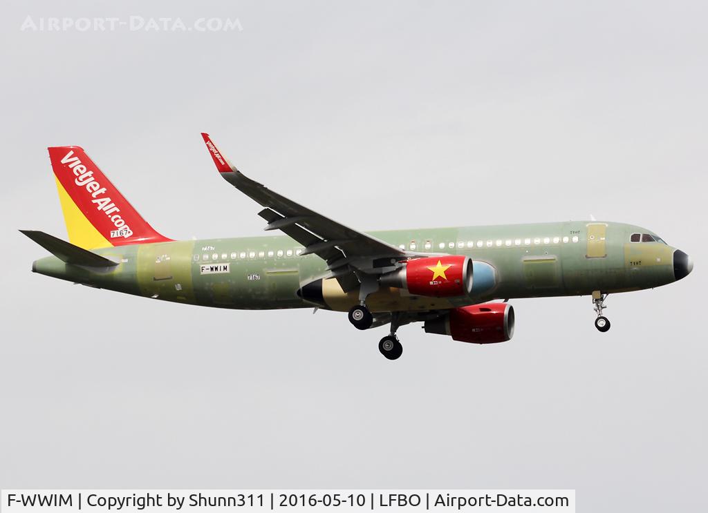 F-WWIM, 2016 Airbus A320-214 C/N 7167, C/n 7167 - For VietJet Air
