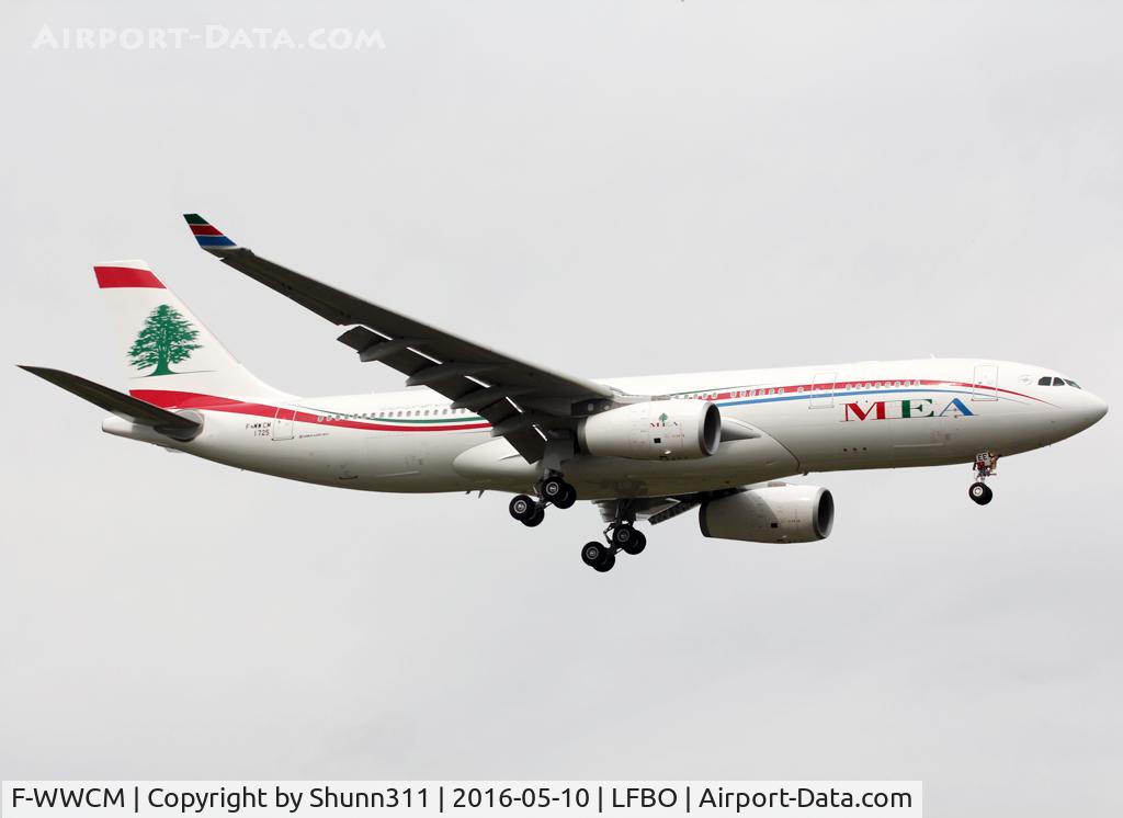 F-WWCM, 2016 Airbus A330-243 C/N 1725, C/n 1725 - To be OD-MEE