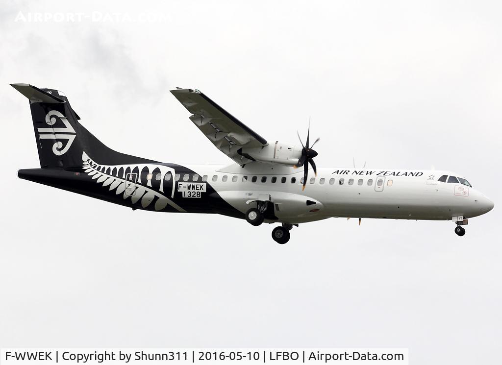F-WWEK, 2016 ATR 72-600 C/N 1328, C/n 1328 - To be ZK-MVL