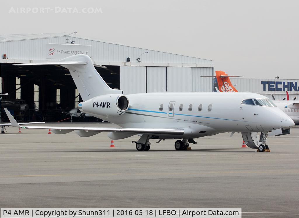 P4-AMR, 2010 Bombardier Challenger 300 (BD-100-1A10) C/N 20295, Parked at the General Aviation area...