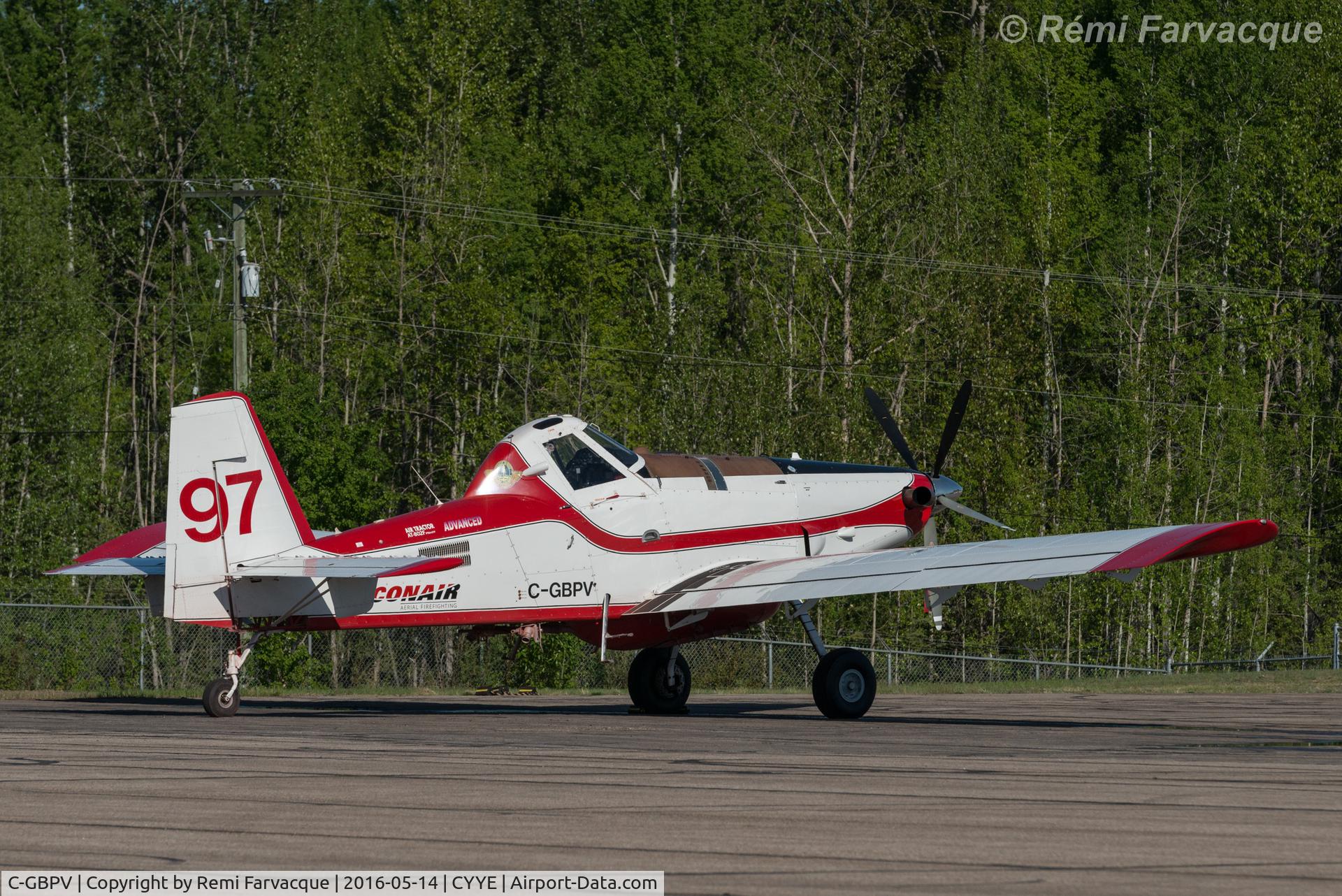 C-GBPV, 2009 Air Tractor AT-802A C/N 802A-0354, Parked in NE corner of airport.
