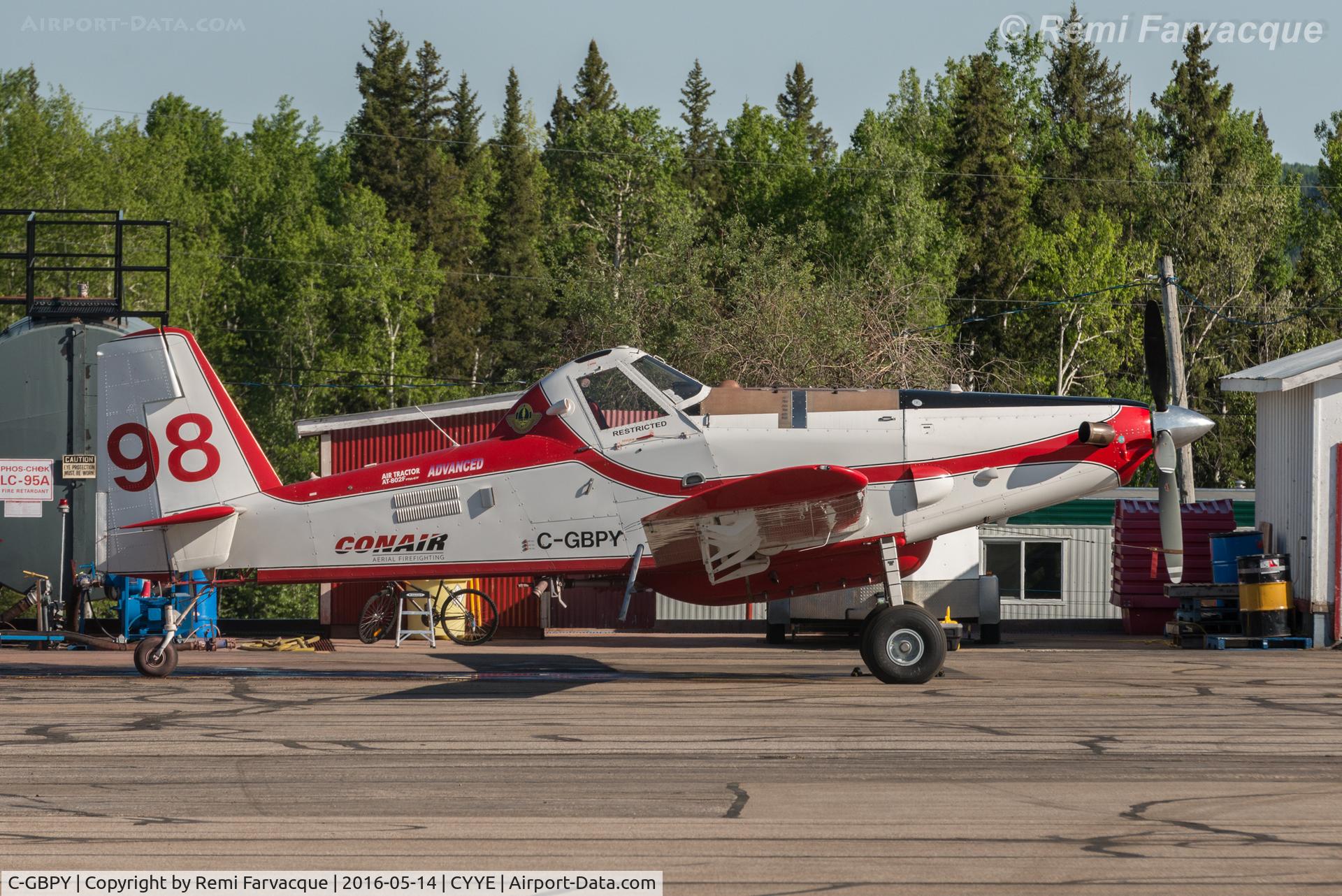 C-GBPY, 2010 Air Tractor AT-802A C/N 802A-0356, Parked in NE corner of airport.