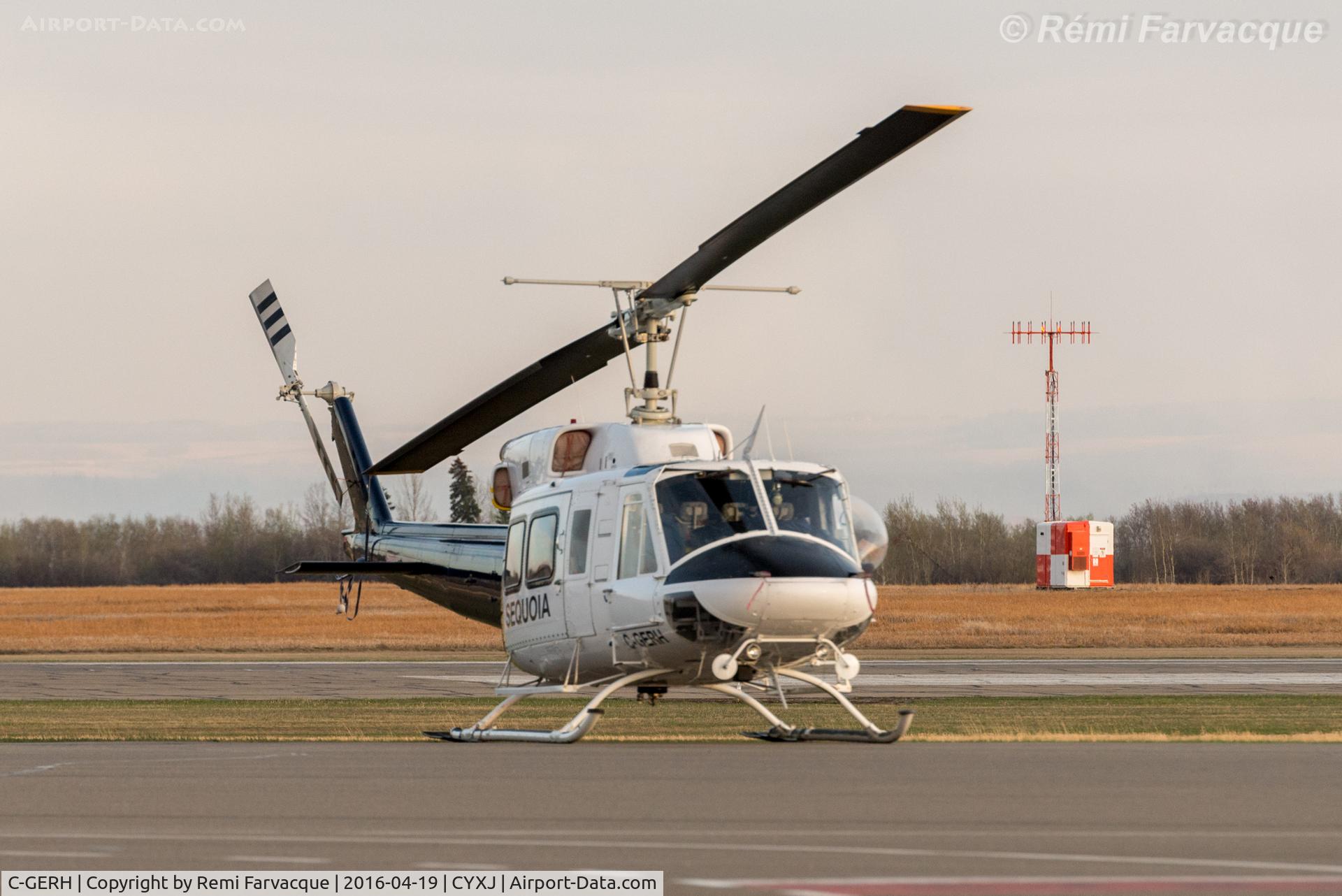 C-GERH, 1976 Bell 212 C/N 30768, Parked opposite main terminal.