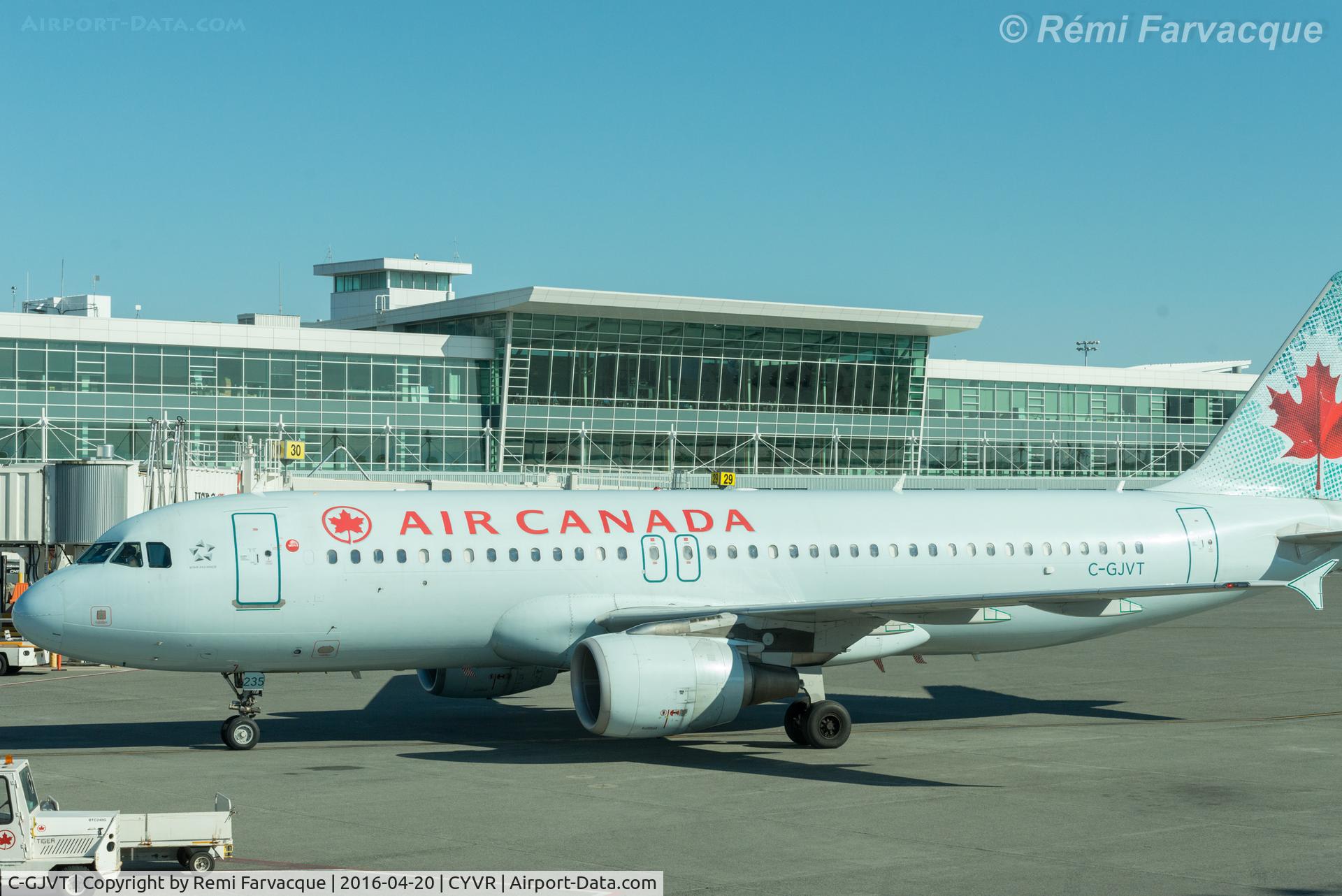C-GJVT, 2002 Airbus A320-214 C/N 1719, Arriving into domestic.