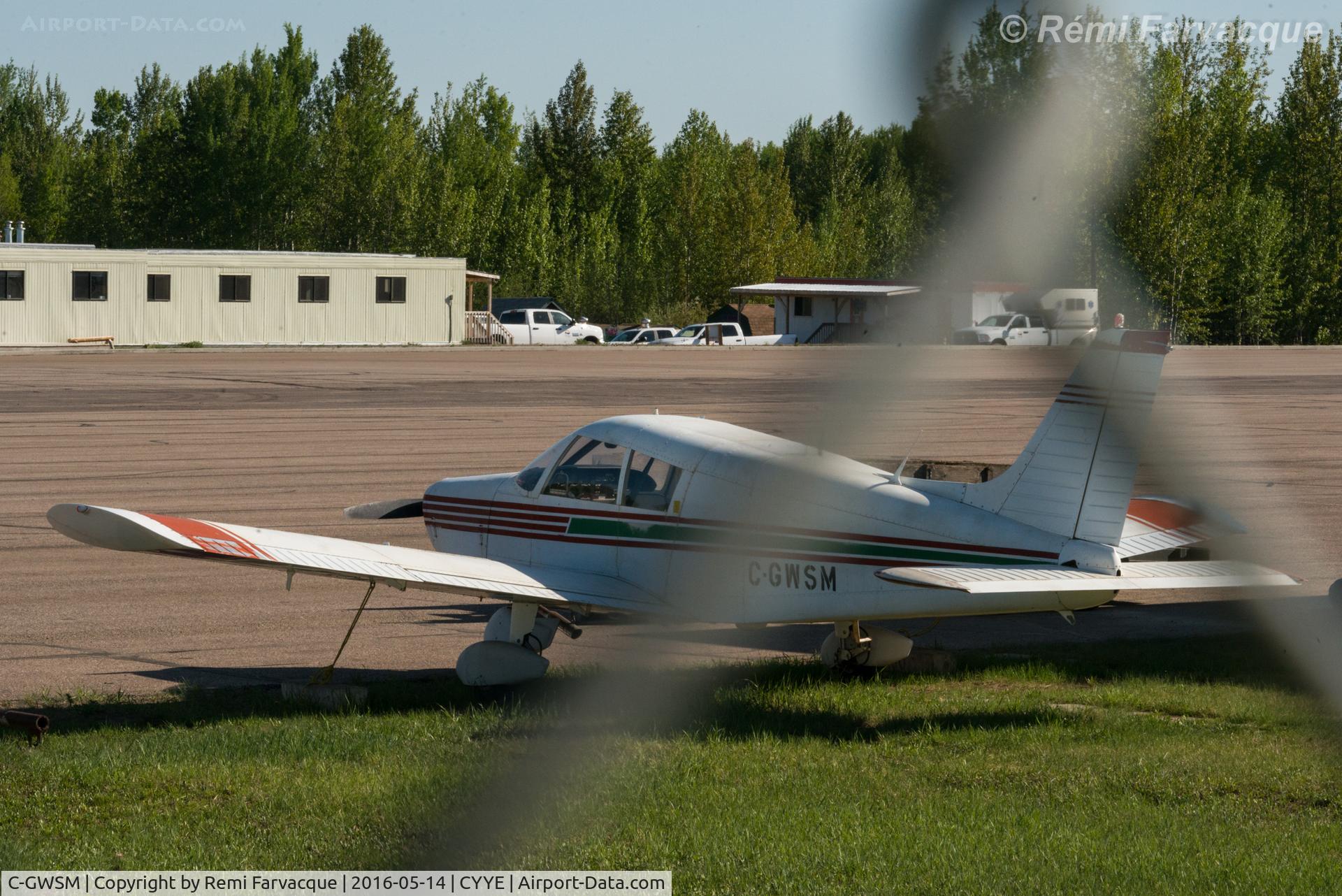 C-GWSM, 1971 Piper PA-28-140 C/N 28-7225342, Parked at very NE corner of airport.