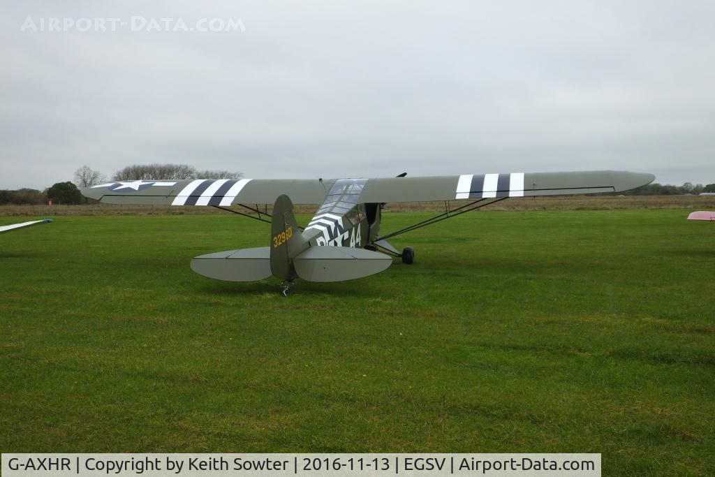 G-AXHR, 1943 Piper L-4H Grasshopper (J3C-65D) C/N 10892, Visiting
