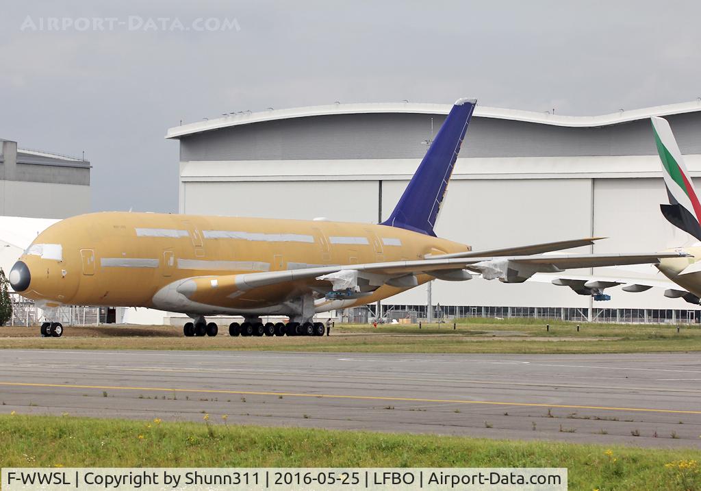 F-WWSL, 2014 Airbus A380-841 C/N 0162, C/n 0162 - Was in basic Skymark Airlines but ntu... now stored with minus parts removed... Planned for Emirates and modified as an A380-842